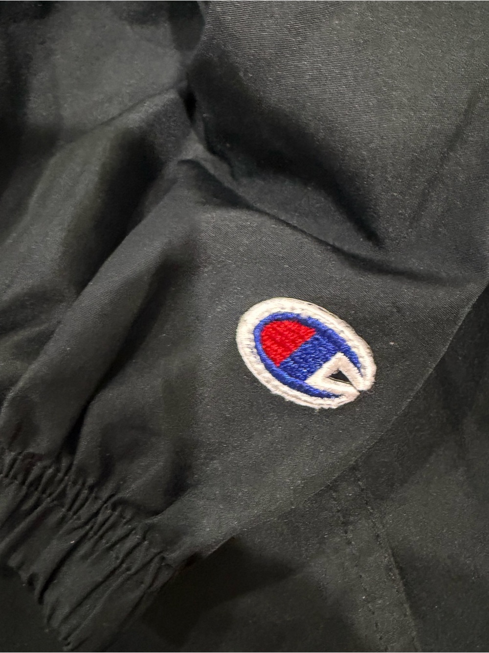 Champion Black Hooded Pullover Anorak - Picture 3 of 7